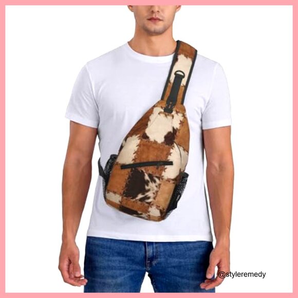 Polyester Crossbody Sling Backpack with Adjustable Padded Strap main image 5